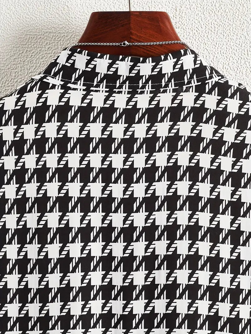 CLASSIC HOUNDSTOOTH SHORT-SLEEVE