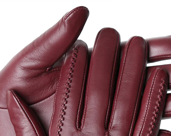 Velvet Luxe Leather Gloves