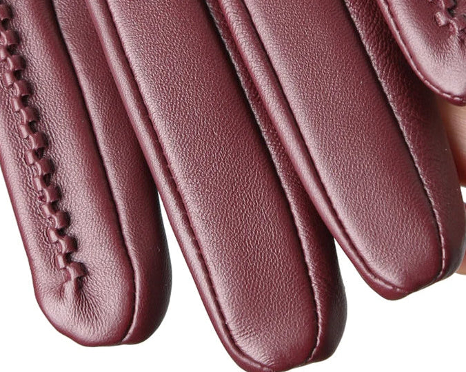 Velvet Luxe Leather Gloves