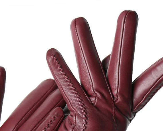 Velvet Luxe Leather Gloves