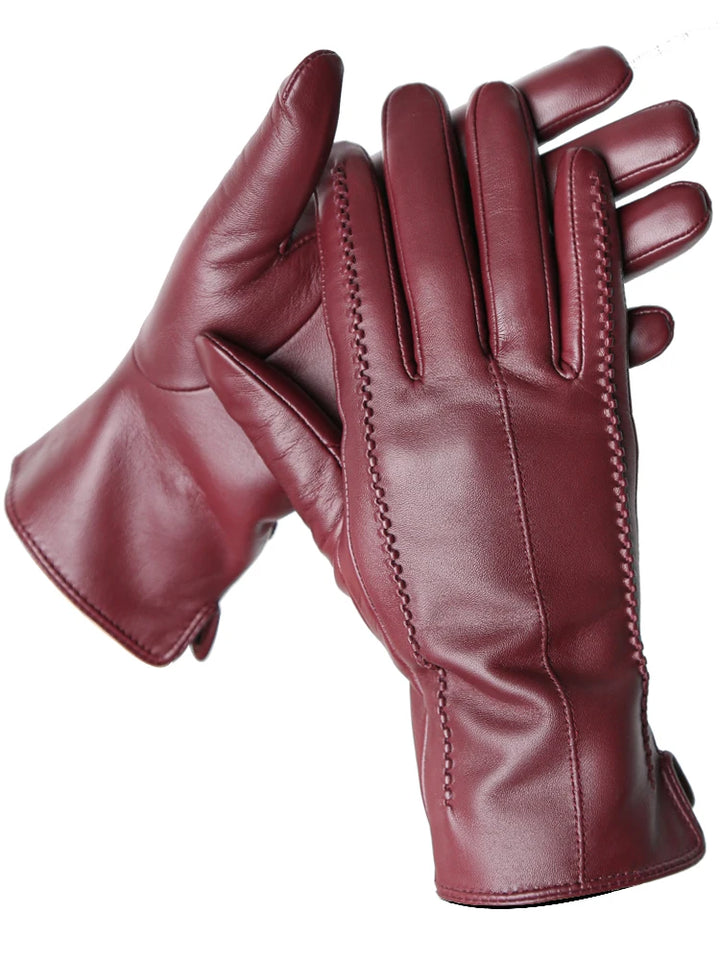 Velvet Luxe Leather Gloves