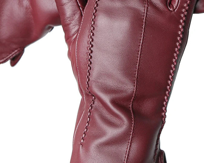 Velvet Luxe Leather Gloves