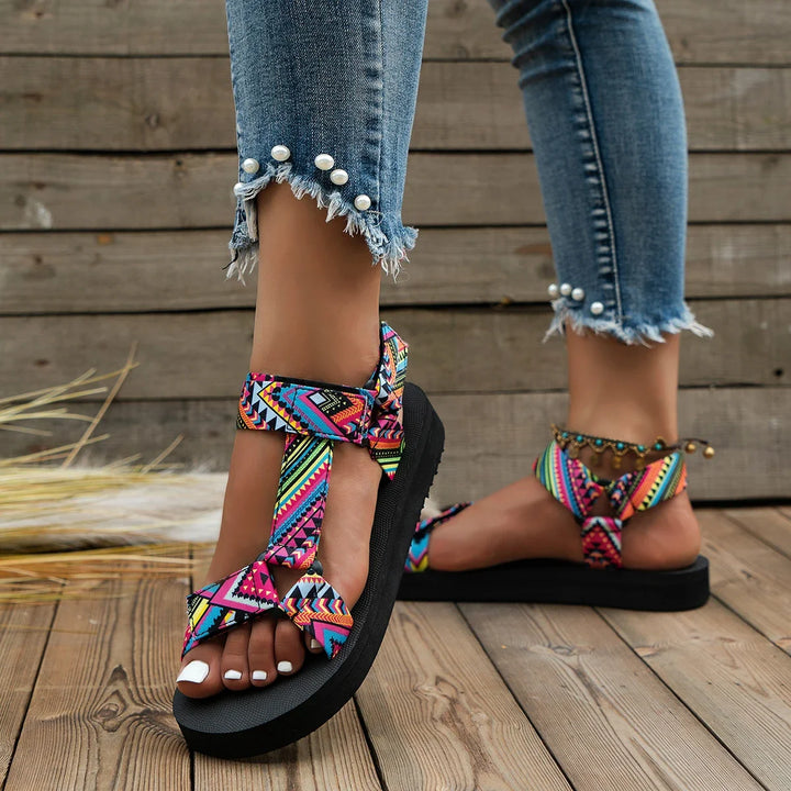 Sun Drift Platform Sandals