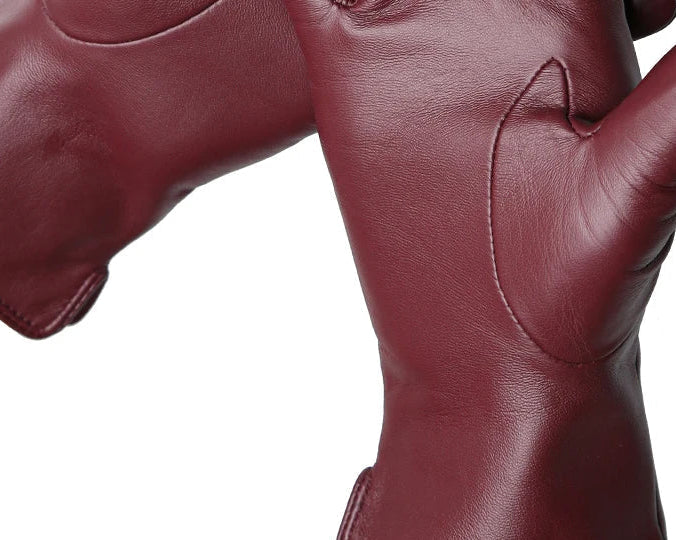Velvet Luxe Leather Gloves