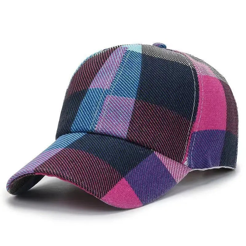 Crimson Plaid Cap