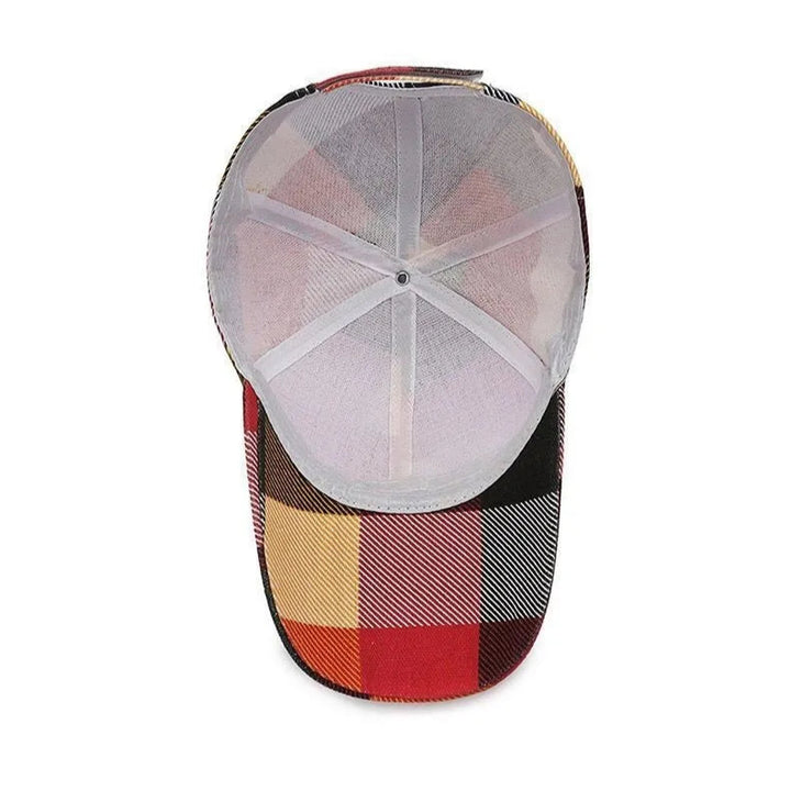Crimson Plaid Cap