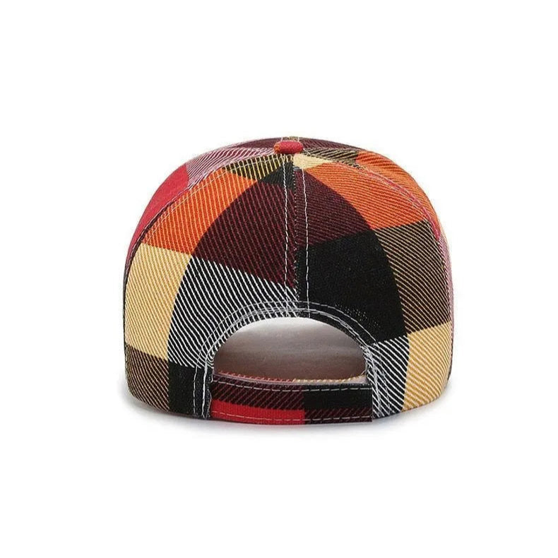 Crimson Plaid Cap