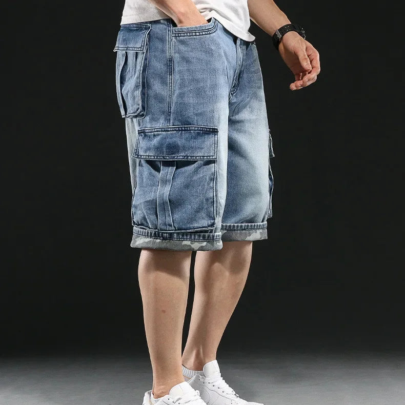 Urban Loose-Fit Denim Shorts
