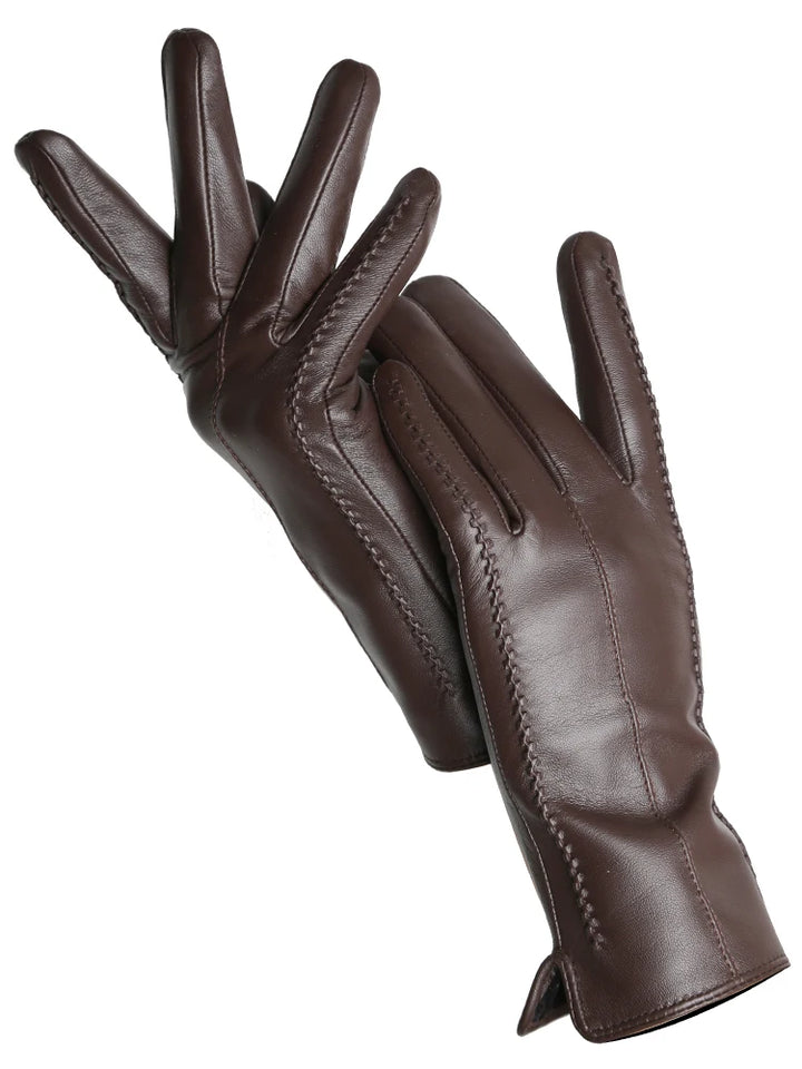 Velvet Luxe Leather Gloves