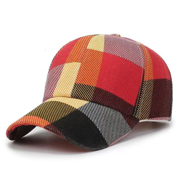 Crimson Plaid Cap