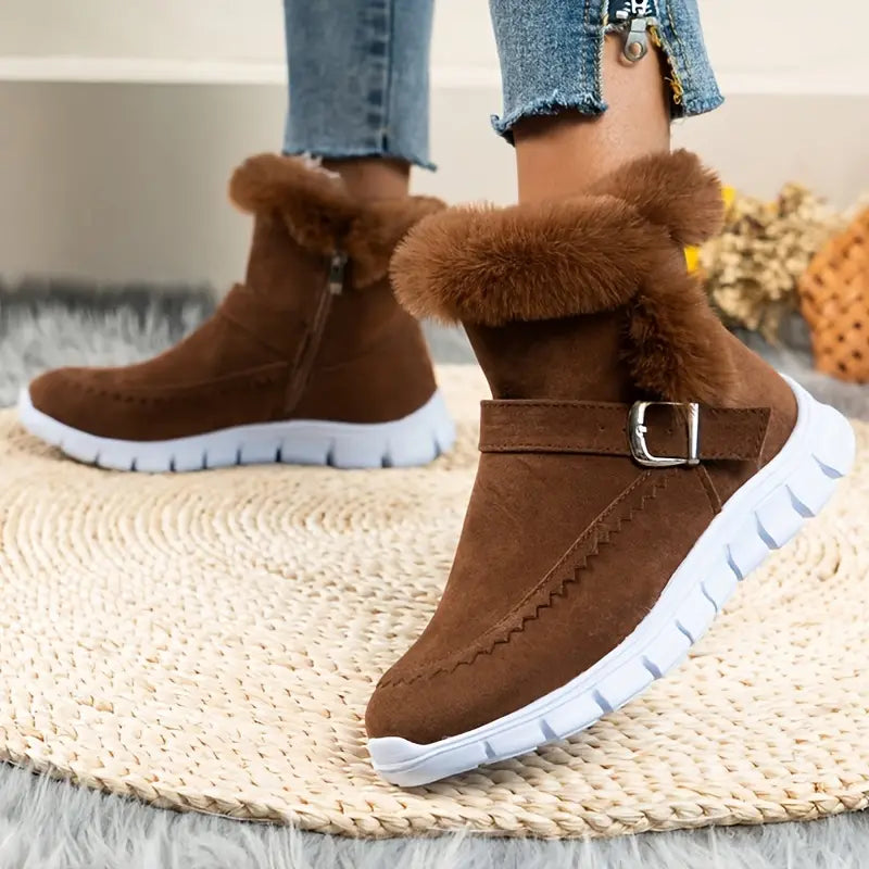 FUR-LINED CHELSEA SNOW BOOTS